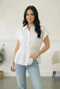 Ivory Peplum Top