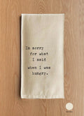 Hangry Towel