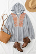 Blue hood pullover