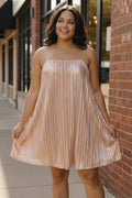 Champagne Velvet Dress