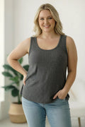 *Charcoal Ribbed Tank*