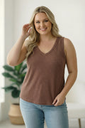 Mocha Ribbed Tank